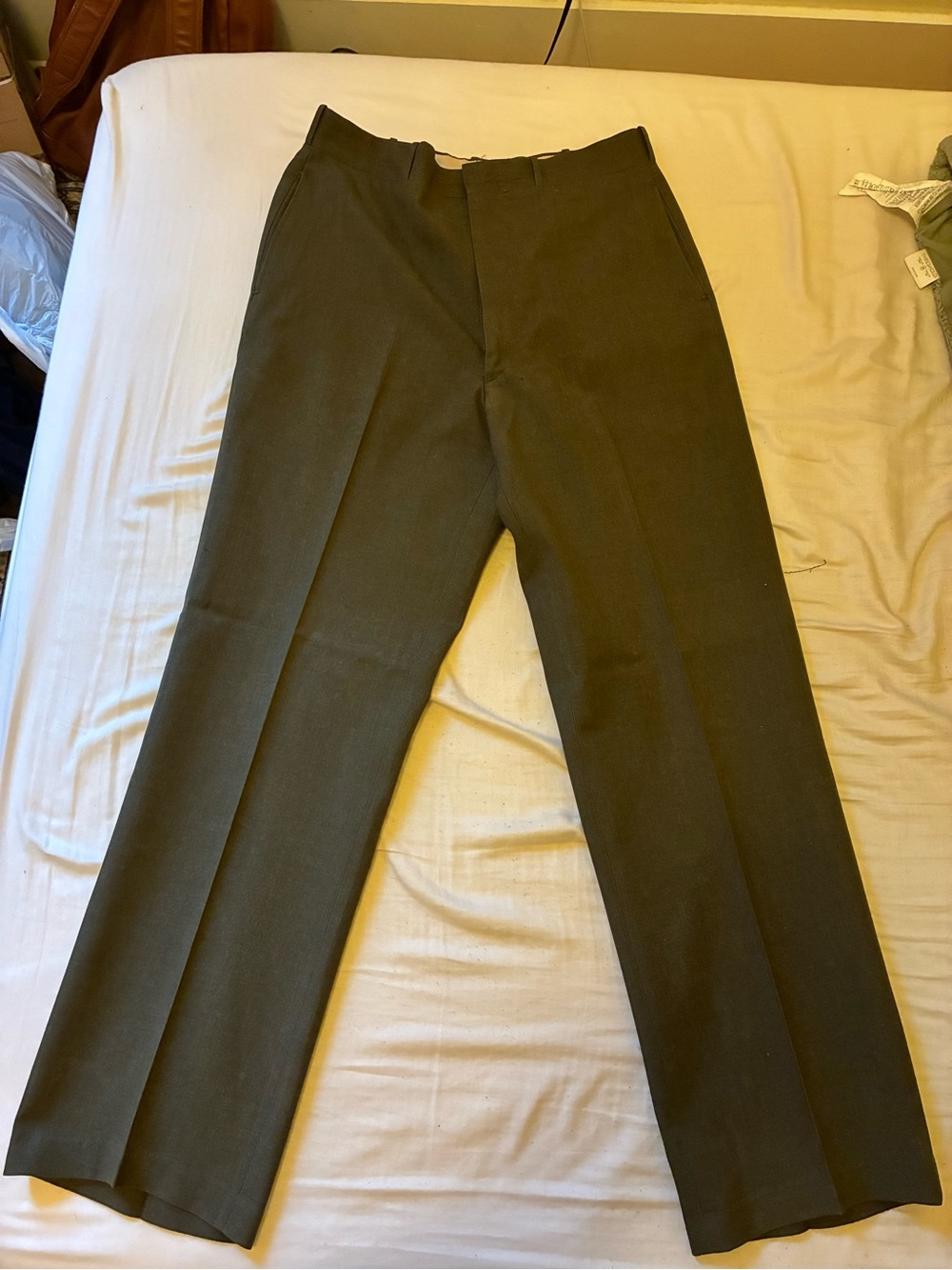 Classic Men's Military Pants - Olive Green